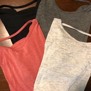 Pure Barre Pony Tees - Size M - Light Gray